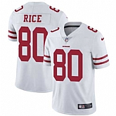 Nike San Francisco 49ers #80 Jerry Rice White NFL Vapor Untouchable Limited Jersey,baseball caps,new era cap wholesale,wholesale hats